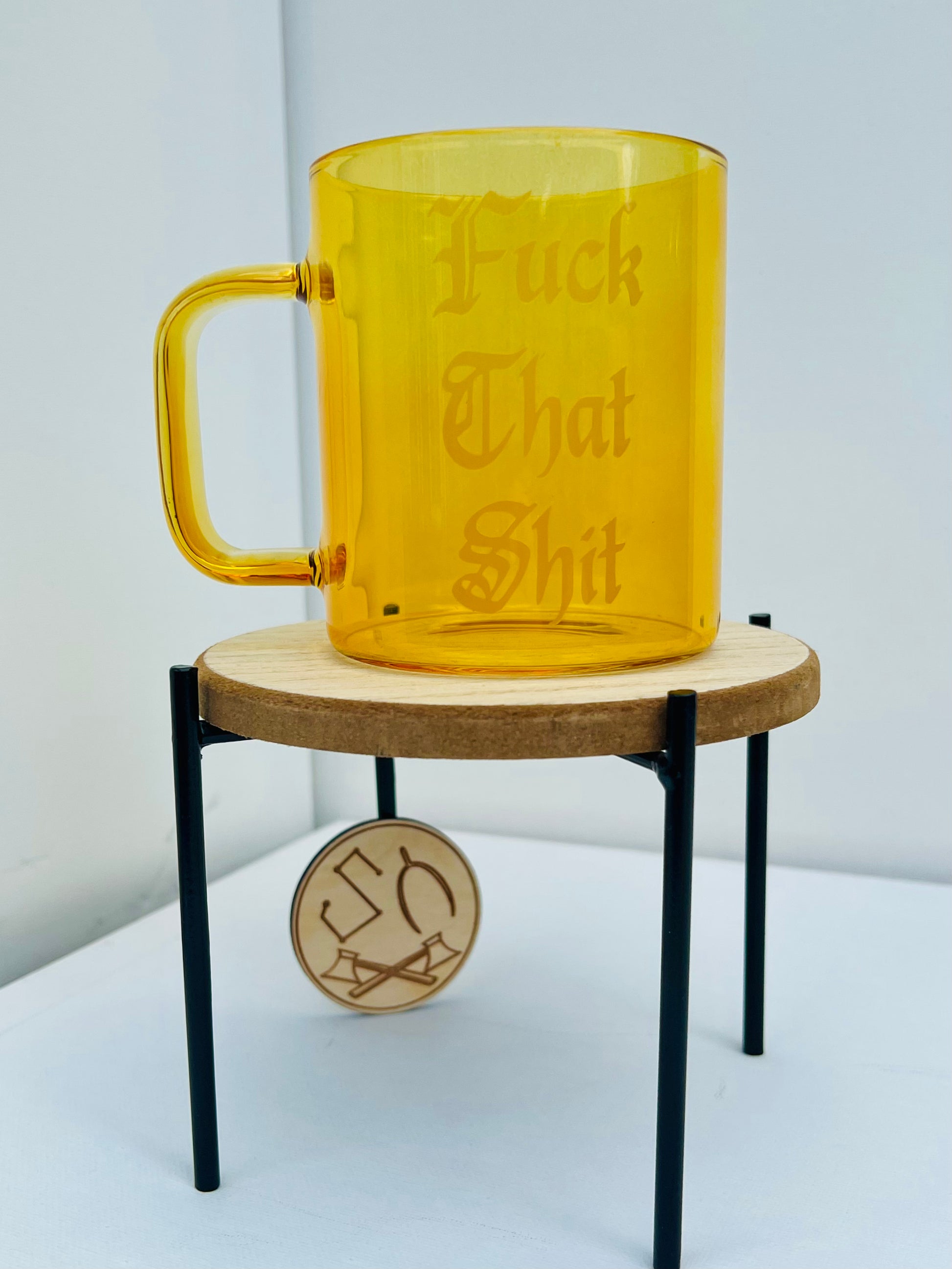 Fuck It  Glass Coffee Mug– WilliamRaeDesigns